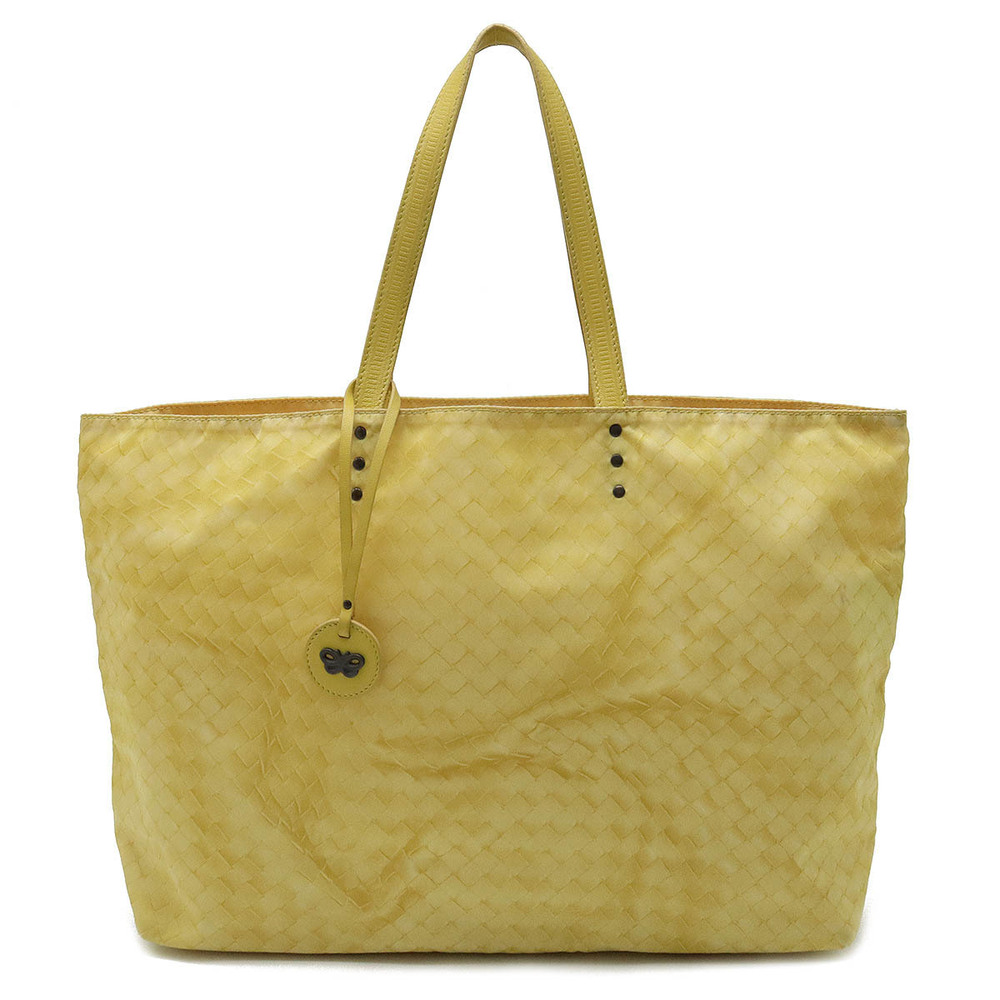BOTTEGA VENETA Intreccio Illusion Tote Bag Handbag Leather Yellow